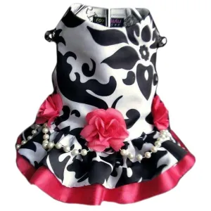Raspberry Mousse Dog Harness Dress