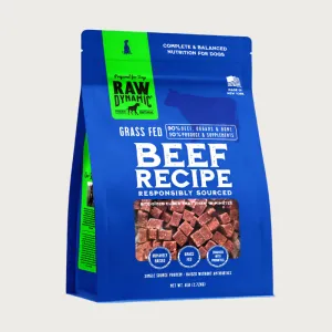 RAW DYNAMIC Frozen Raw Grass Fed Beef Recipe for Dogs