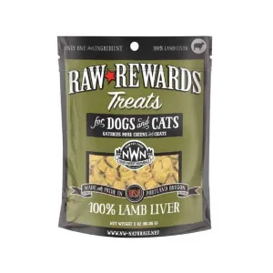 Raw Rewards Freeze Dried Lamb Liver Treats for Dogs & Cats