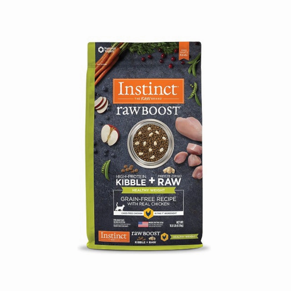 Raw Boost Healthy Weight Grain Free Kibble Cat Dry Food - Chicken