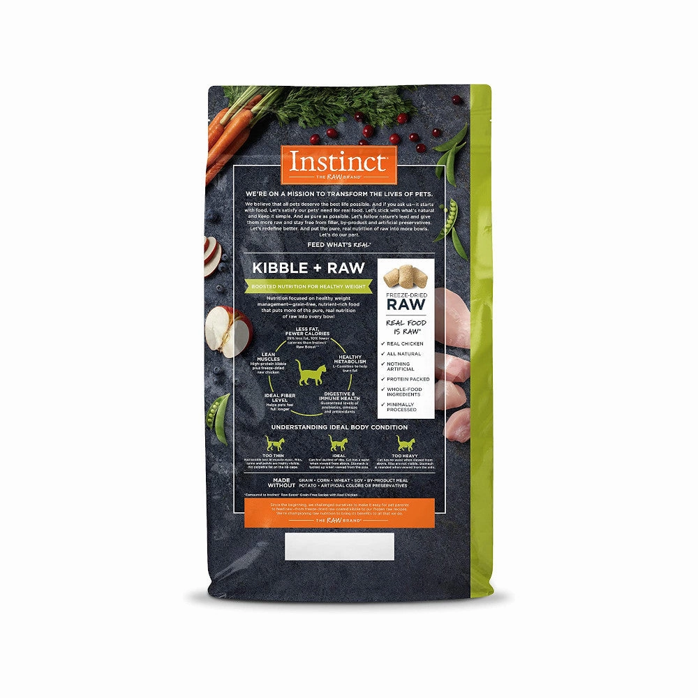 Raw Boost Healthy Weight Grain Free Kibble Cat Dry Food - Chicken