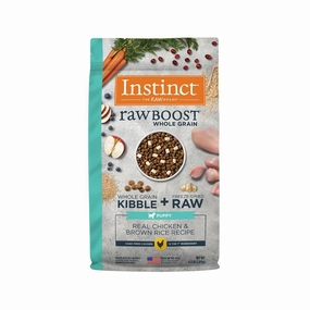 Raw Boost Whole Grain Kibble   Raw Puppy Dry Food - Chicken & Brown Rice