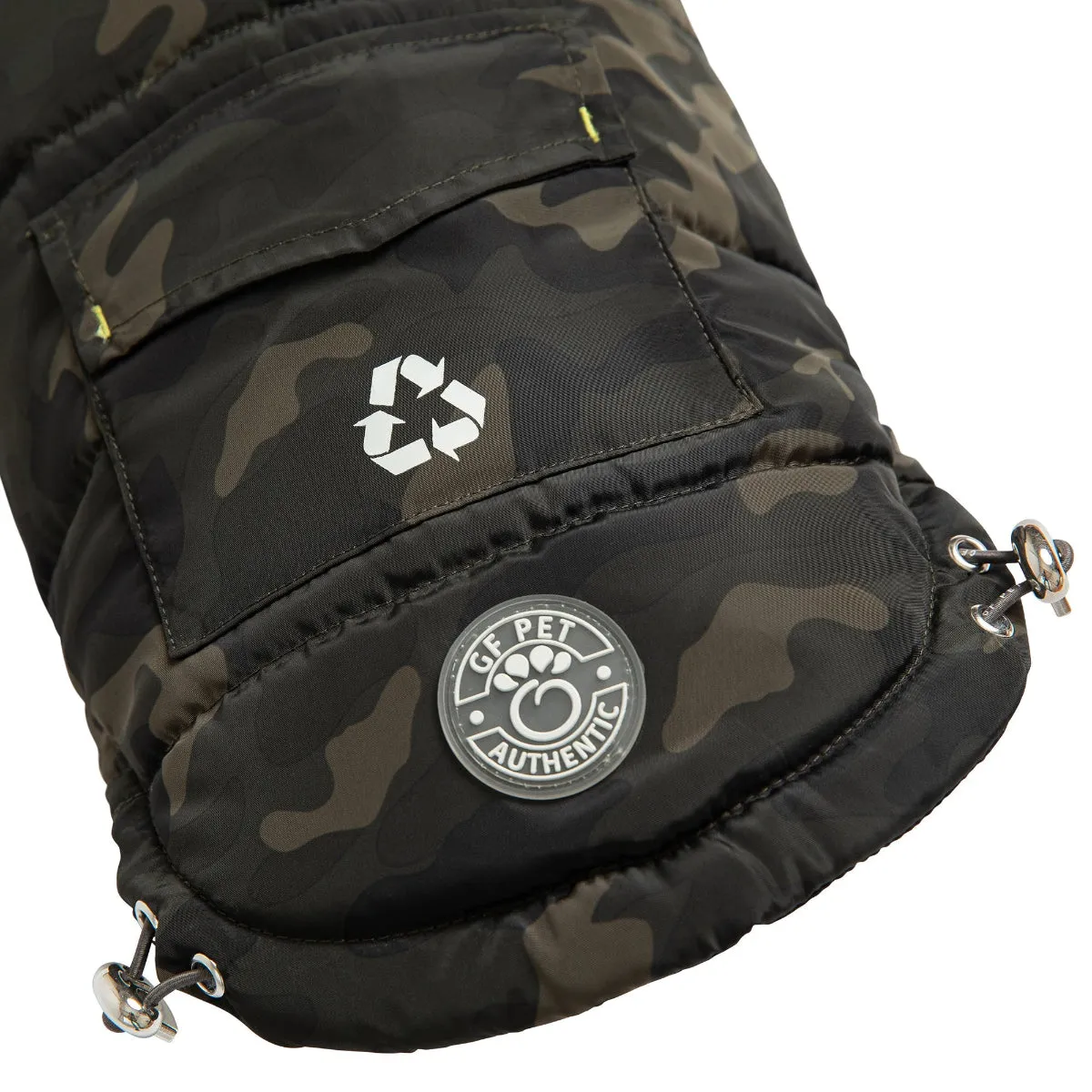 Recycled Parka Dog Jacket Camouflage