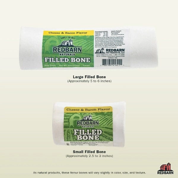 RedBarn Natural Filled Bone; Cheese & Bacon