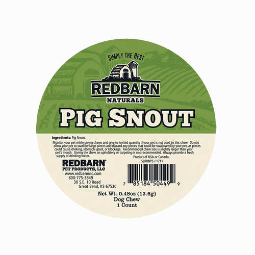 RedBarn Pig Snout Dog Chew