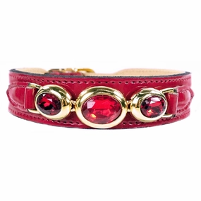 Regency Collection Dog Collar Ruby Red