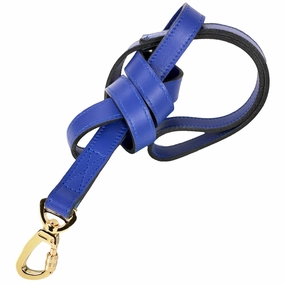 Regency Collection Dog Leash Cobalt Blue/Gold