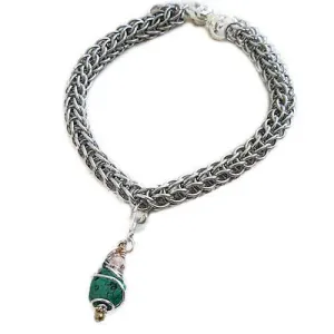 Rock N' Roll Hand Woven Chain Dog Collar