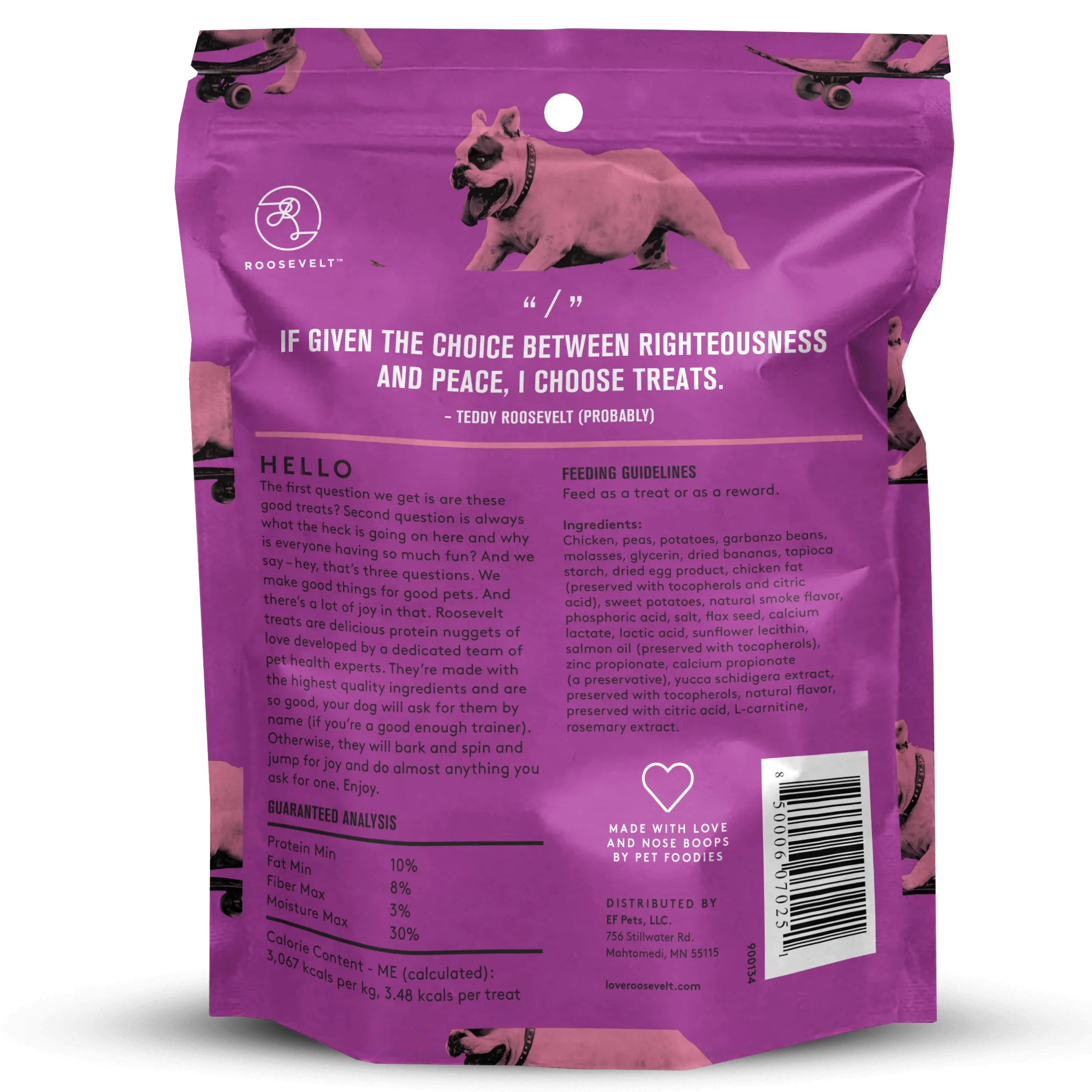 Roosevelt Soft & Chewy Dog Treats Chicken Recipe