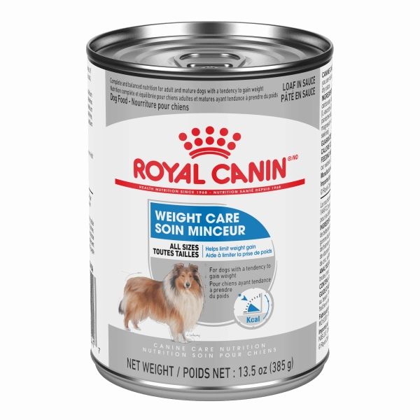 Royal Canin Weight Care Loaf in Sauce Canned Dog Food, 385g