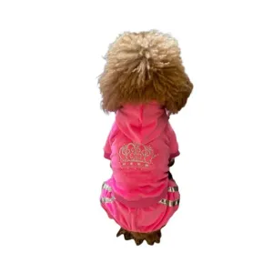 Run Run Run Dog Track Suit Hot Pink