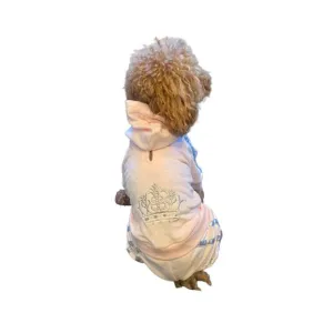 Run Run Run Dog Track Suit Light Pink