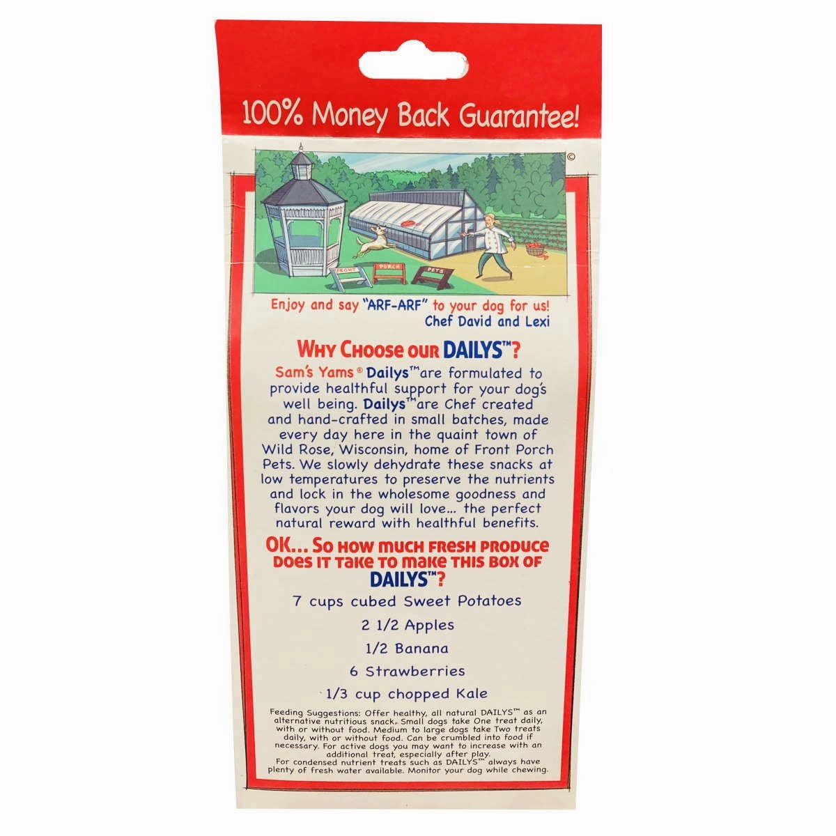 Sam's Yams Daily's Strawberry Banana Dog Treats