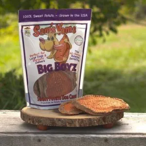 Sam's Yams Big Boyz Sweet Potato Chew Treats for Dogs