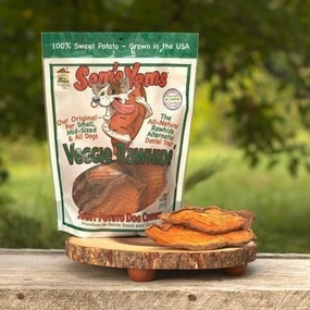 Sams Yams Veggie Rawhide Sweet Potato Dog Chews