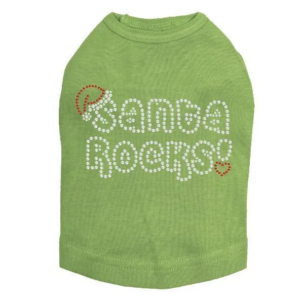 Santa Rocks Rhinestone Dog Tank