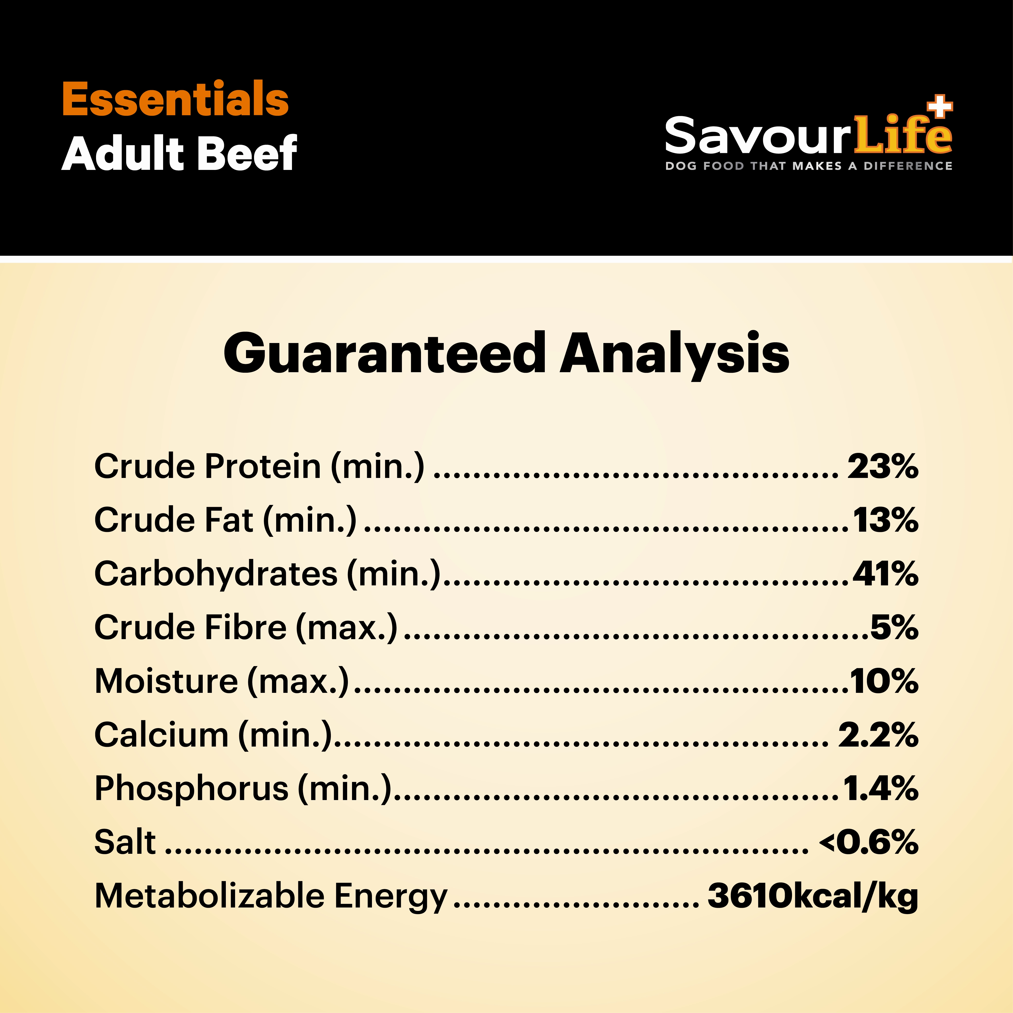 SavourLife - Essentials Beef Dog Dry Food (3kg)