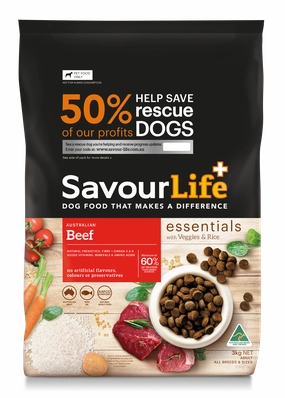 SavourLife - Essentials Beef Dog Dry Food (3kg)