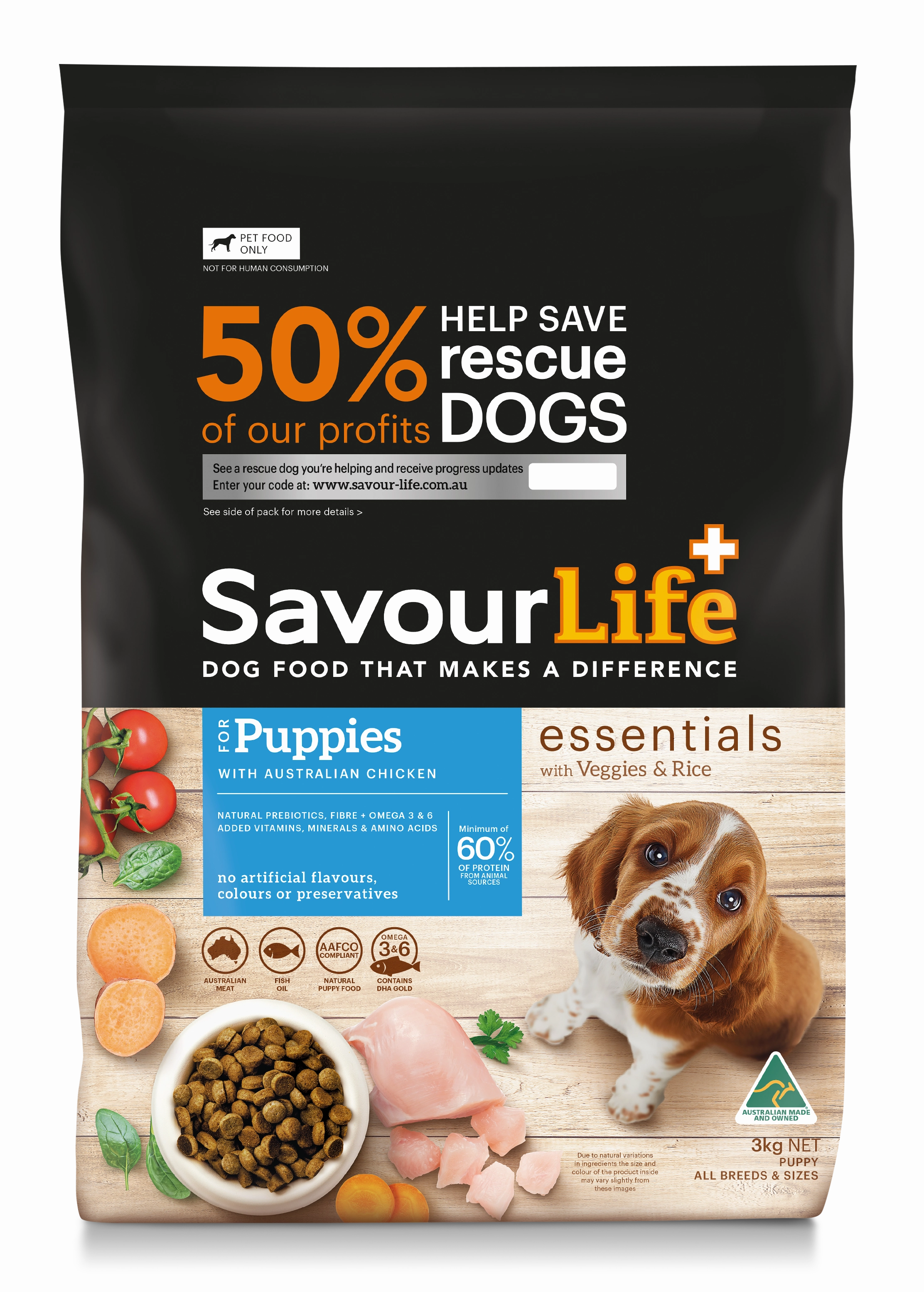 SavourLife - Essentials Chicken Puppy Dry Food (3kg)