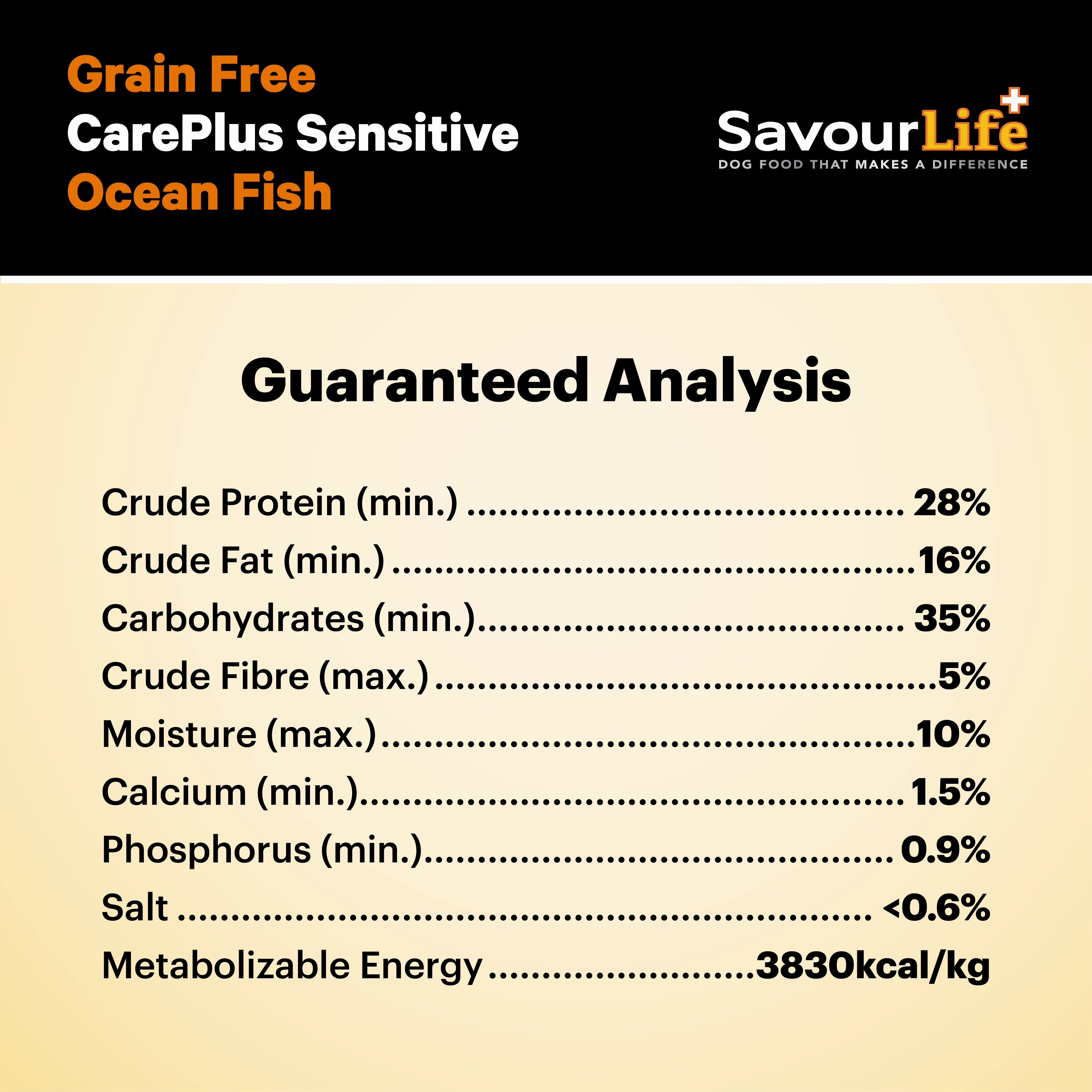 SavourLife - Grain Free Ocean Fish CarePlus Sensitive Dog Dry Food (10kg)
