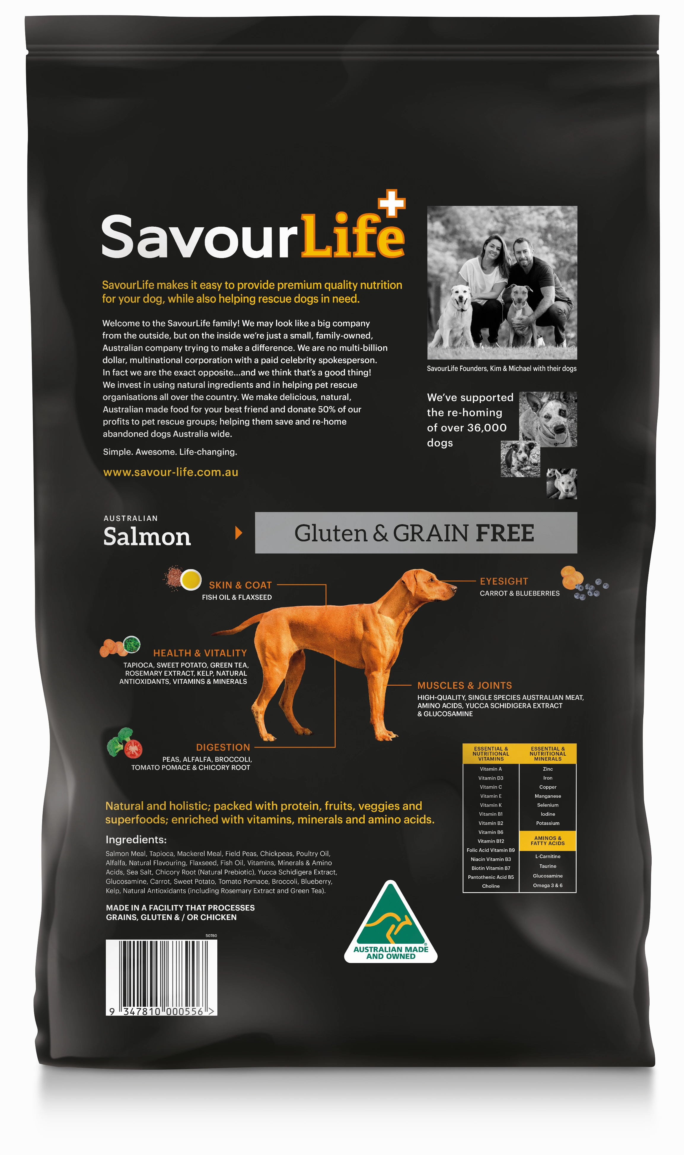 SavourLife - Grain Free Salmon Dog Dry Food (10kg)