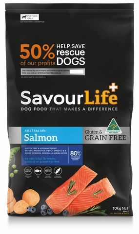 SavourLife - Grain Free Salmon Dog Dry Food (10kg)