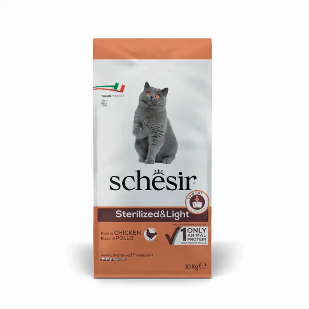 Schesir - Sterilized & Light Cat Food with Chicken