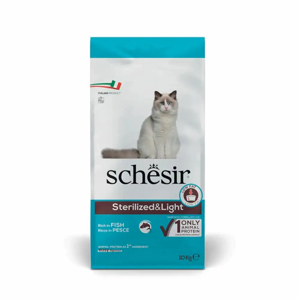 Schesir - Sterilized & Light Cat Food with Fish