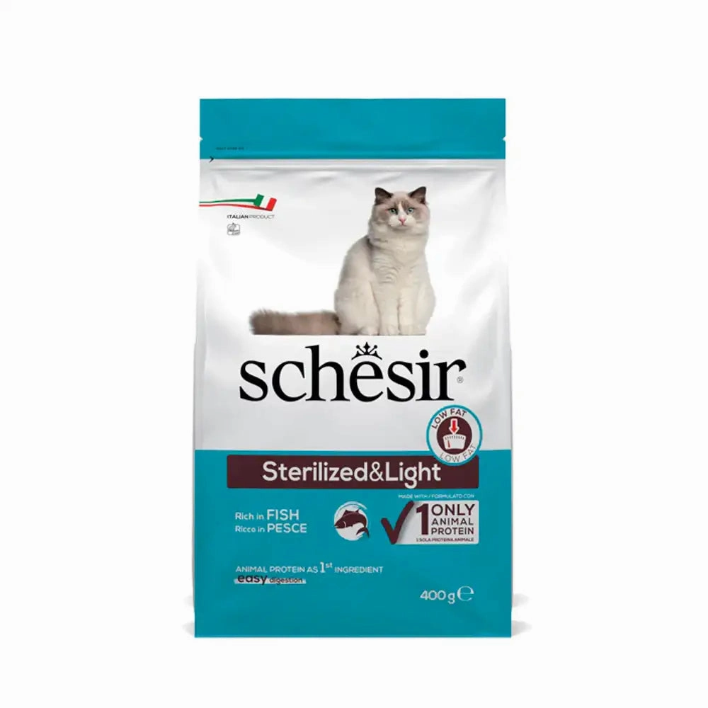 Schesir - Sterilized & Light Cat Food with Fish
