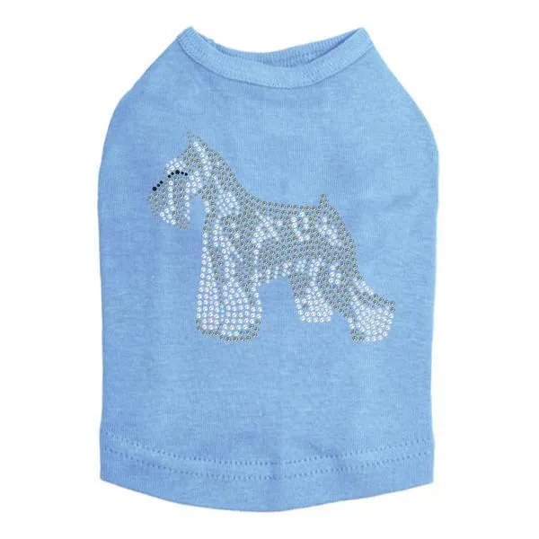 Schnauzer Rhinestone Dog Tank