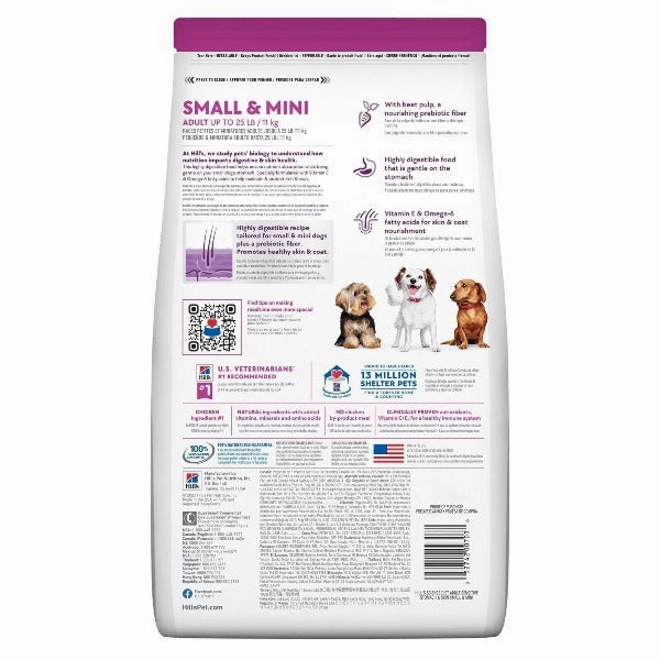 Science Diet Adult Sensitive Stomach & Skin Small & Mini Dry Dog Food, 4lb