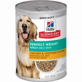 Science Diet Perfect Weight Chicken & Vegetable Entree Adult Canned Dog Food, 12.8oz