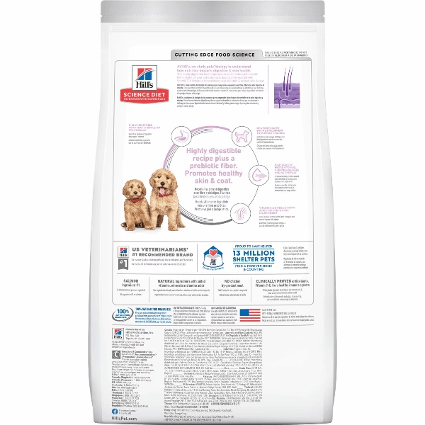 Science Diet Puppy Sensitive Stomach & Skin Salmon and Brown Rice Recipe Dry Dog Food