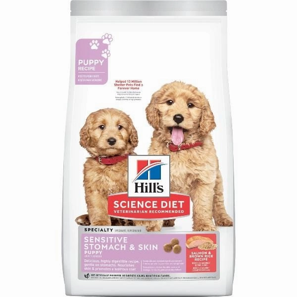 Science Diet Puppy Sensitive Stomach & Skin Salmon and Brown Rice Recipe Dry Dog Food