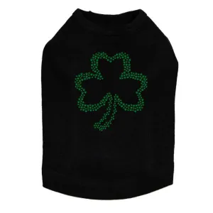 Shamrock #2 Rhinestone Dog Tank