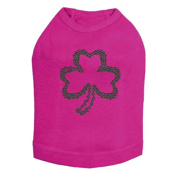 Shamrock #2 Rhinestone Dog Tank