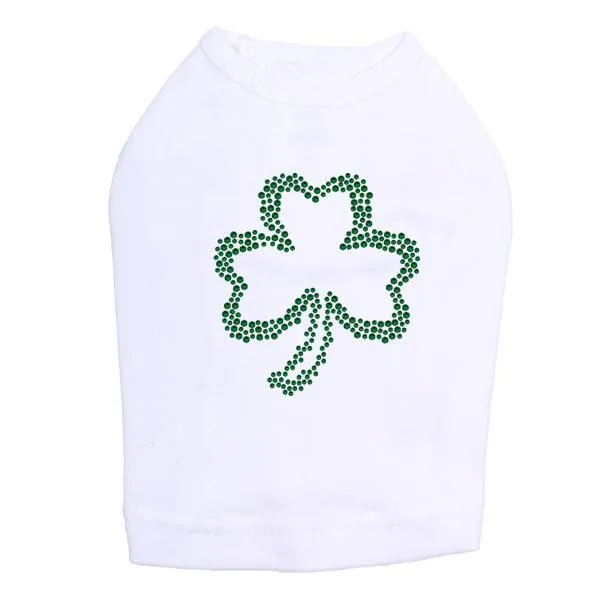 Shamrock #2 Rhinestone Dog Tank