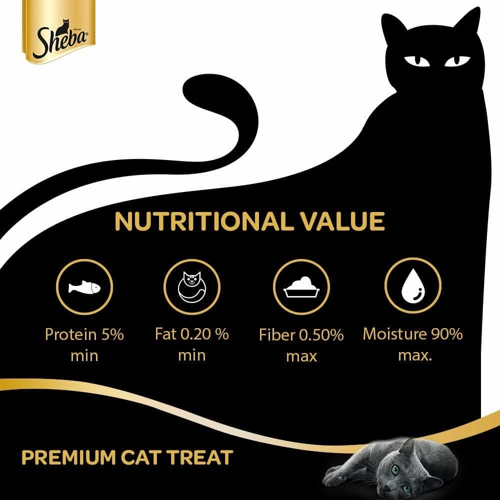 Sheba Chicken & Chicken Whitefish Sasami and Tuna Flavor and Tuna & Prawn Maguro Selection Melty Premium Cat Treats Combo
