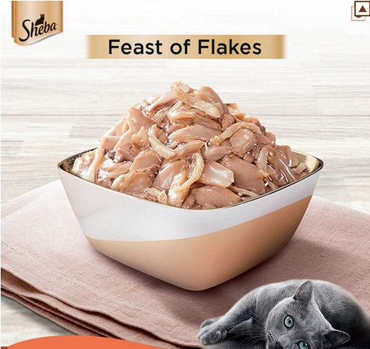 Sheba Fish with Sasami Premium Cat Wet Food and Sheba Chicken Flavour Irresistible All Life Stage Cat Dry Food Combo