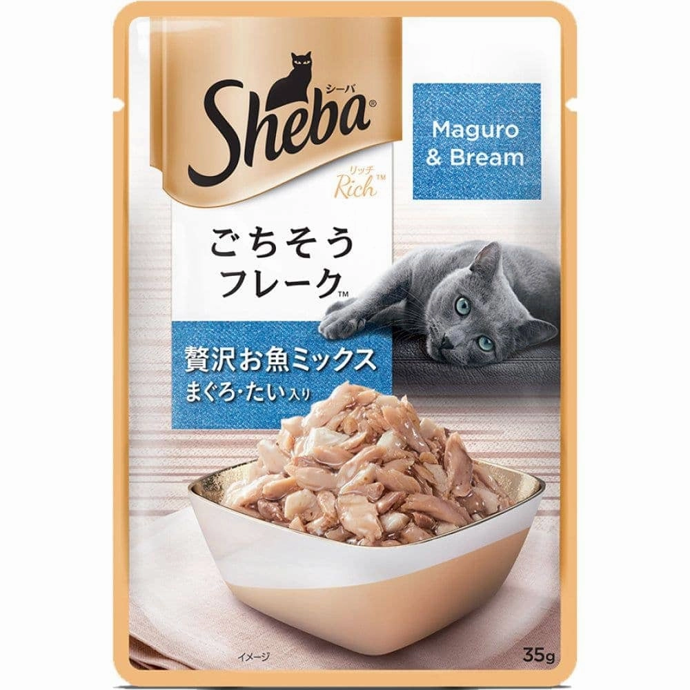 Sheba Maguro & Bream Fish Mix Premium Cat Wet Food Combo and Chicken Flavour Irresistible All Life Stage Cat Dry Food