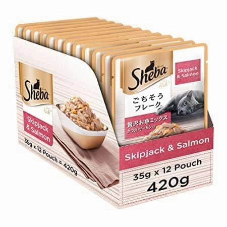 Sheba Skipjack & Salmon Fish Mix Cat Wet Food and Chicken Flavour Irresistible All Life Stage Cat Dry Food Combo