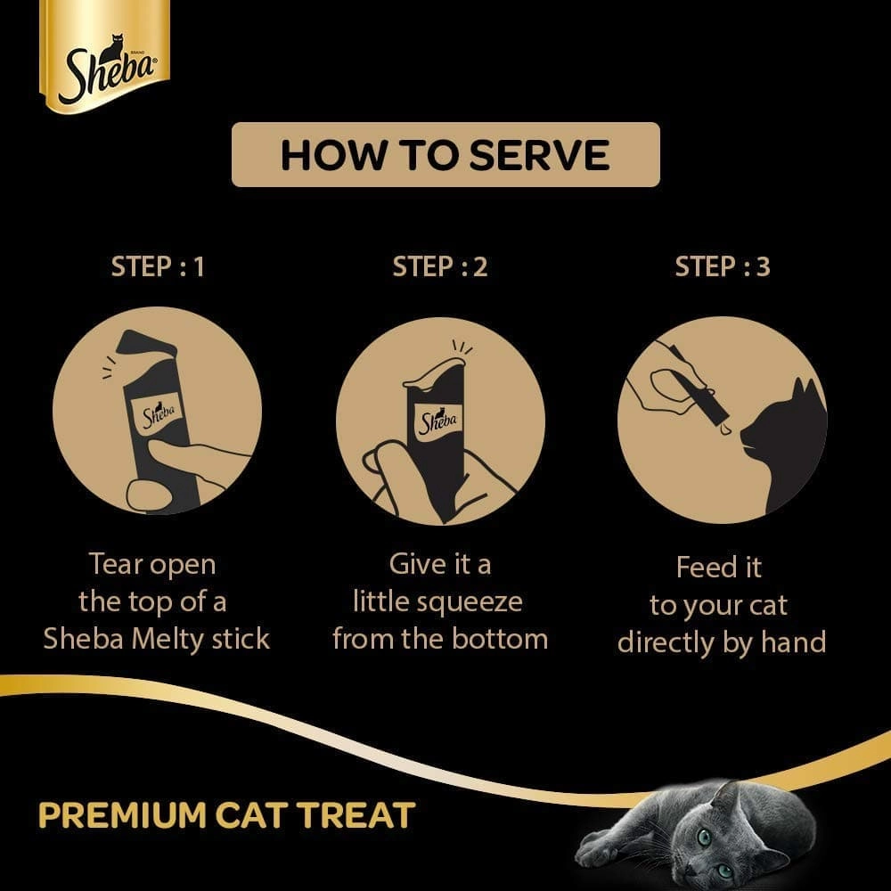 Sheba Tuna & Prawn Maguro Selection Melty Premium Treats, Basil Cotton Plush Cat Toy with Catnip and Trixie Premium Catnip for Cats Combo