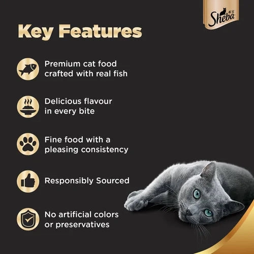 Sheba Tuna Pumpkin & Carrot In Gravy and Whiskas Tuna in Jelly Cat Wet Food Combo