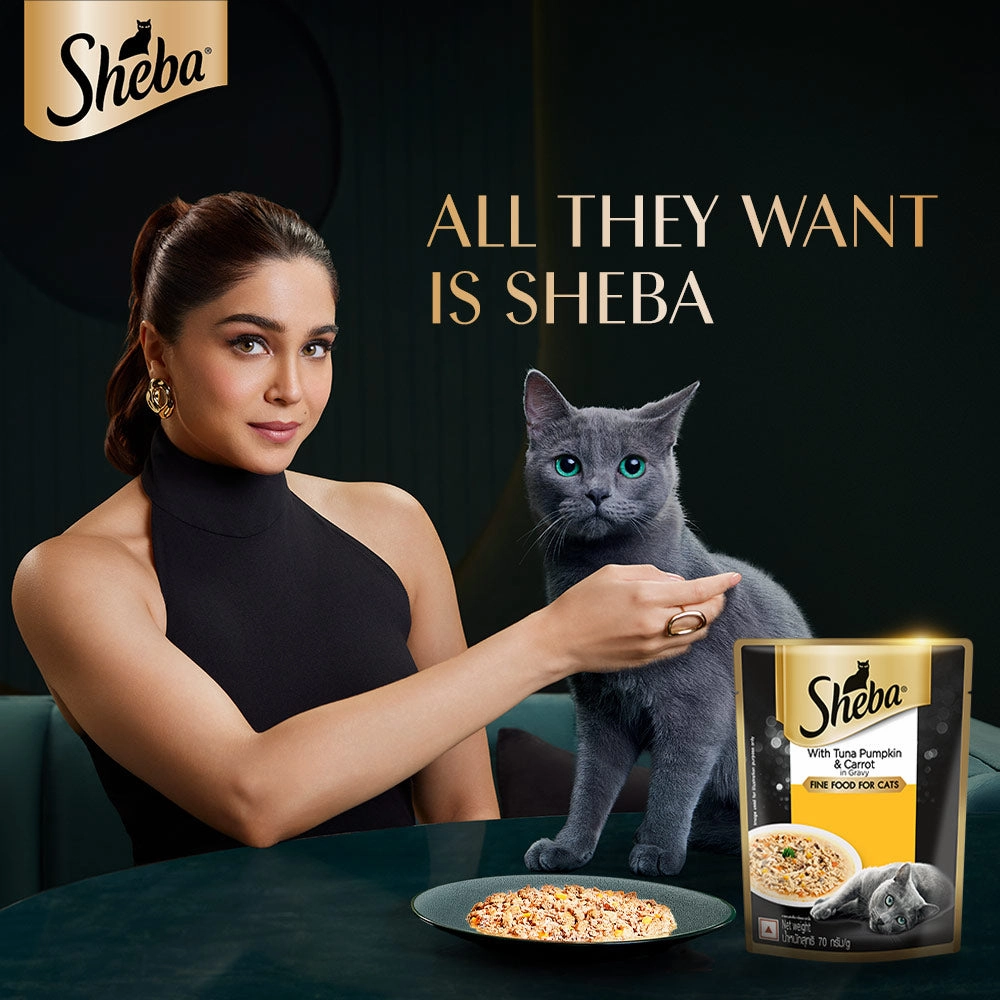 Sheba Tuna Pumpkin & Carrot In Gravy and Whiskas Tuna in Jelly Cat Wet Food Combo