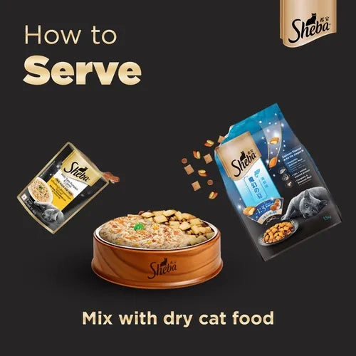 Sheba Tuna Pumpkin & Carrot In Gravy and Whiskas Tuna in Jelly Cat Wet Food Combo
