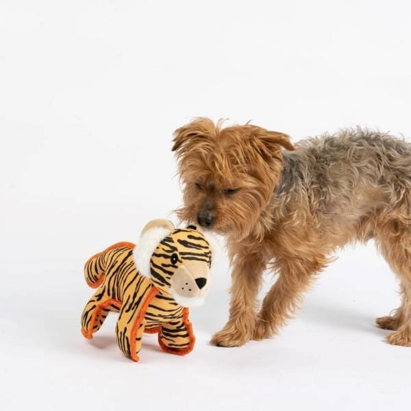 Silver Paw Tiger Dog Toy