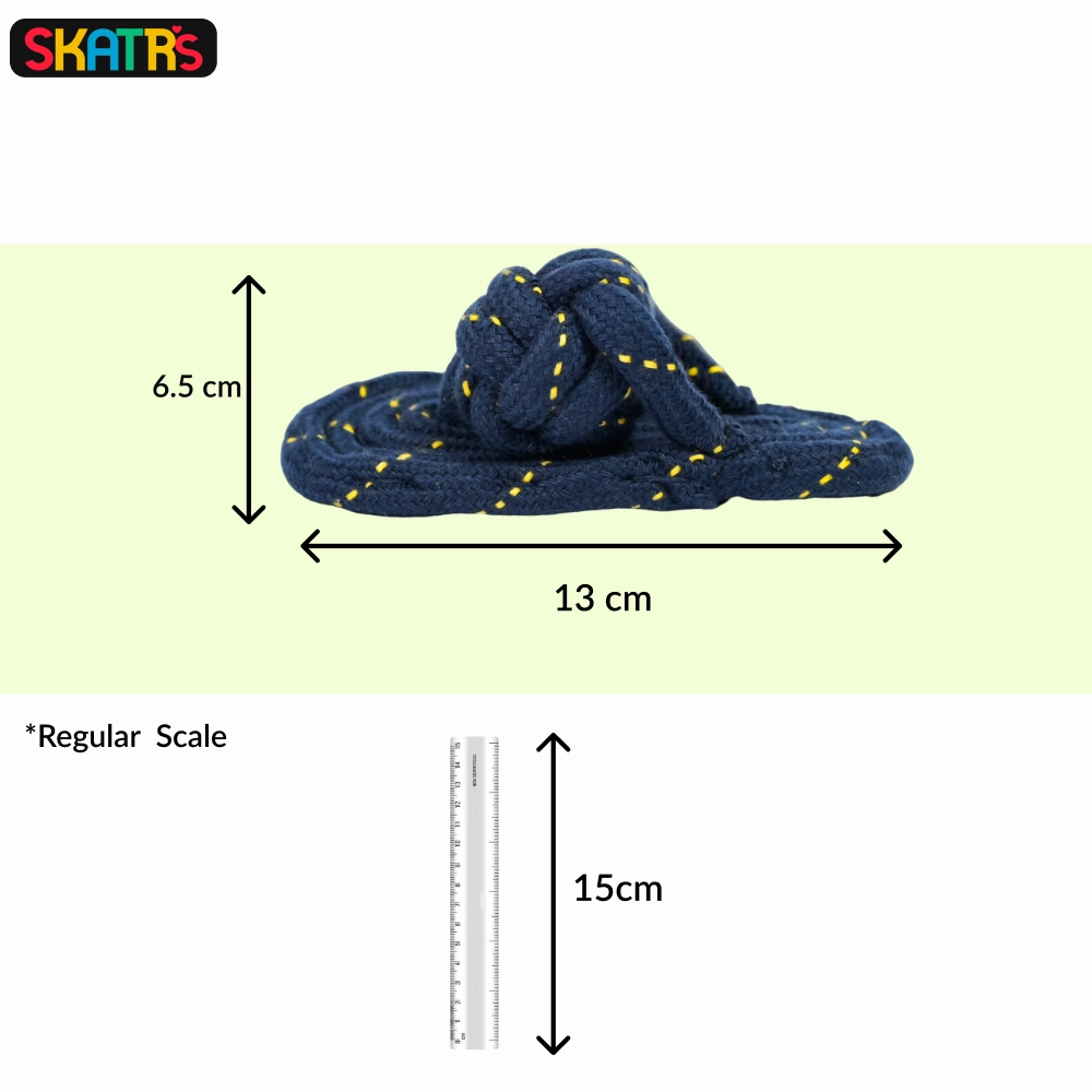 Skatrs Tennis Ball for Dogs and Sandal Shaped Durable Rope Chew Toy for Dogs & Cats Combo