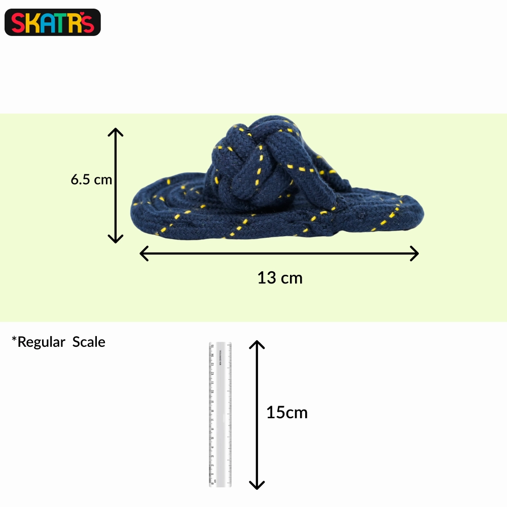 Skatrs Tennis Ball for Dogs and Sandal Shaped Durable Rope Chew Toy for Dogs & Cats Combo