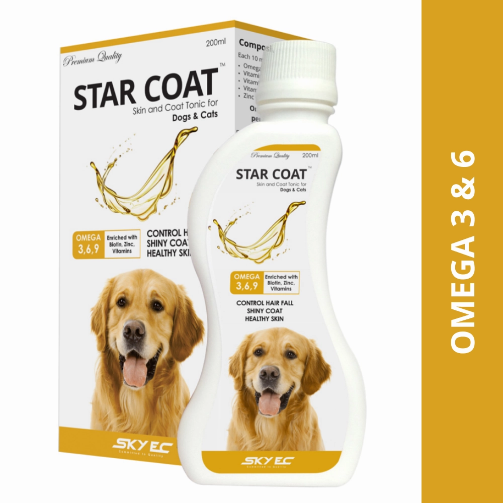 Skyec Star Coat Omega 3   6 Syrup for Dogs and Cats