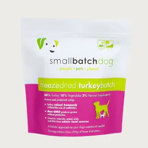 SMALLBATCH Freeze-Dried Raw Turkey Batch Sliders for Dogs